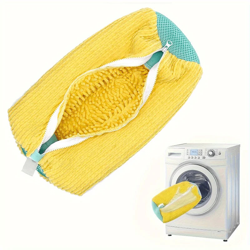 1/2PCS Washing Shoes Bag Cotton Laundry Fluffy Fibers Easily Remove Dirt Washing Bags Anti-Deformation Shoes Clothes Organizer